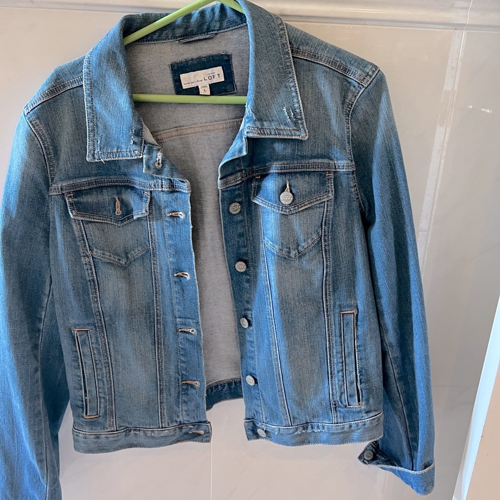Loft denim jacket size large